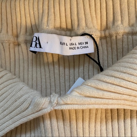 Zara Fitted Knit Top - Ecru - Picture 15 of 16